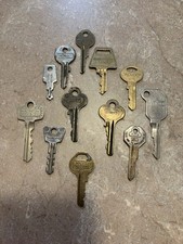 12 Vintage Keys Lot BEST Master ABUS American Lock PACLOCK GM National Locksmith picture