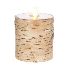 RAZ Imports Moving Flame LED Candle - Birch, 4.5