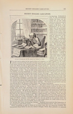 1875 Magazine English Caricature-Comic Art Article Illustrated Victorian picture