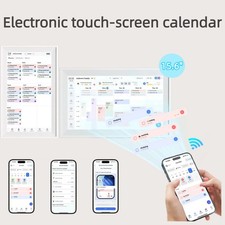 15.6in Smart Digital Calendar Chore Chart Wall Touchscreen Electronic Calendar. picture