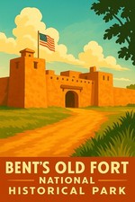 BENTS OLD FORT HISTORICAL PARK TRAVEL POSTER *2X3 FRIDGE MAGNET* JUNTA COLORADO picture