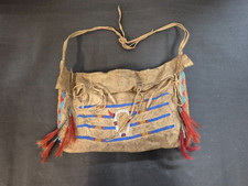 Vintage Sioux Beaded Teepee Bag c. 1890's picture