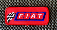 FIAT EMBROIDERED SEW ON PATCH ITALIAN AUTOMOBILE MAKER STELLANTIS 4 3/4 x 2