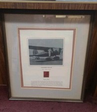 Vintage RARE Smithsonian Museum Amelia Earhart Lockheed Vega 5B Fabric Art  picture