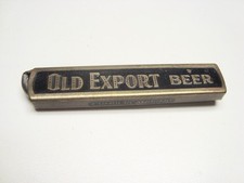 Circa 1940s Old Export Beer Pocket Slide Opener, Black & Gold, Cumberland, MD picture