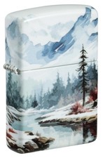 Zippo Frozen Valley Design 540 Matte Windproof Pocket Lighter, 46702 picture
