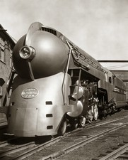 1930s NEW YORK STREAMLINER LOCOMOTIVE 8.5X11 PHOTO picture
