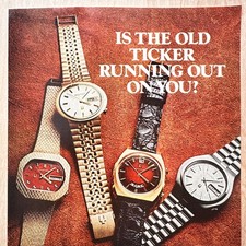 1972 ACCUTRON BY BULOVA Watches Watch Vintage Print Ad Timepiece picture