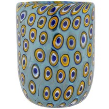 GlassOfVenice Murano Glass Tumbler - Mosaic Aqua picture
