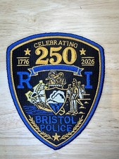 Bristol RI Novelty 250th Anniversary  PD Patch 4.5” picture