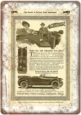 1915 National Vintage Automobile Ad Retro Look Metal Sign AM8610 picture