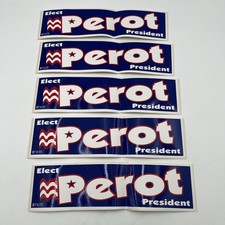 lot 5 ROSS PEROT Presidential Campaign Bumper Sticker Original 1992 Political picture