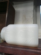 ATQ DEPRESSION ERA MILK GLASS POWDER JAR 