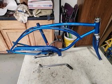 1979 SCHWINN STINGRAY SKY BLUE FRAME FORK +CHAINGUARD NICE ORIGINAL PAINT L$$K picture