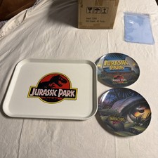 1996 Jurassic Park The Ride Cafe Tray And Plate Set Universal Studios Hollywood picture