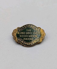 Vtg 1950s Inland Daily Press Assn Outstanding Newspaperboy Award Pin Bastian Bro picture