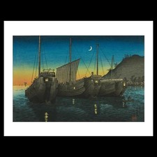Takahashi Hiroaki (Shotei) - Inatori Bay in Izu (1926) Art Card Print picture