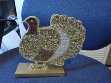 Thanksgiving Beaded Turkey Pumpkin Tabletop Decor 10