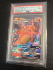 2019 P.M. SM Black Star Charizard GX Promo Hidden Fates Tins PSA Mint 9 #SM211 picture