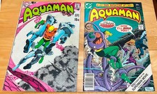 Aquaman, #52 (F), 57 (VF).  Neal Adams Deadman art, #52. Jim Aparo. Black Manta picture