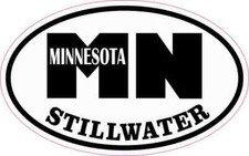 4in x 2.5in Oval MN Stillwater Minnesota Sticker picture