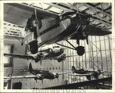 1977 Press Photo Historic aircraft installed in National Air and Space Museum picture