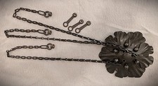 Canopy & Chain Art Nouveau Hand Crafted Iron Chandelier Part picture