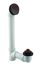 Westbrass Pull & Drain Sch. 40 PVC Bath Waste with One-Hole Top Elbow, Oil Ru... picture