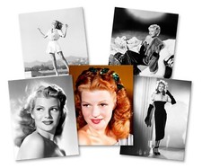 RITA HAYWORTH Set of FIVE Classic Glamour 10 x 8 Photos picture