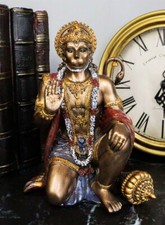 6 Inch Hanuman Mythological Indian Hindu God Resin Statue Figurine picture