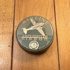 Airline Canada Budge - Antique Typewriter Ribbon Tin - Nice picture