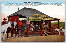 Judge Roy Bean Langtry Texas Law West of the Pecos Postcard PC214 picture