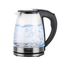 7.6fl oz Electric Glass Kettle RGB LED Light Hot Water Tea Pot Coffee Kettle1.8L picture