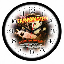 Frankenstein Vintage Horror 10 Inch Wall Clock Classic Monster Movie | Quartz picture