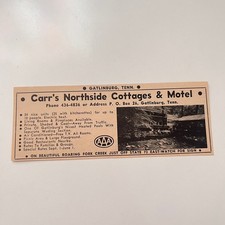 Carr's Northside Cottages & Motel AAA Gatlinburg TN 1967 Ad SAK1-M10 picture