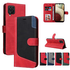 Splice Leather Card Wallet Phone Case for Samsung S22 S21 S20 S10 S9 Note 20 picture