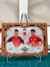 Panini Kayou 2026 Football Olmo Pedri Spain Gilded Gold Duo Insert Card #750 picture