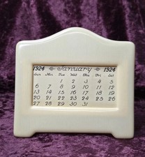 Antique 1924 Celluloid Leap Year Desk Calendar, Complete 12 month Art Deco Frame picture