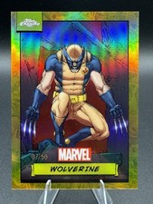 2024 Topps Chrome Marvel Wolverine True Gold refractor /50 picture