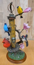 Danbury Mint Backyard Splendor By Bob Guge Feeder 13.5