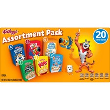 Kellogg's Assortment Pack Breakfast Cereal, Single Serve Cereal To Go, Kids Snac picture
