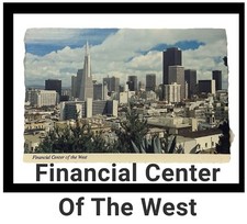 Financial Center of the West ~ Postcard - San Francisco ~ California ~ Vintage picture