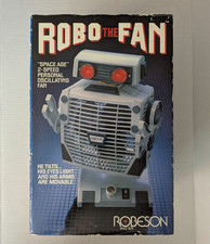 VIntage 1986 Robeson Robo The Fan Frigid Light Up Eyes Oscillates Fully Works picture