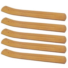 TrendBox 5pcs Handmade Plain Wood Wooden Incense Stick Holder 5 pcs, Brown picture