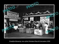 OLD LARGE HISTORIC PHOTO OF FRANKFORT KENTUCKY THE CHRISTIAN CONVENTION c1910 picture