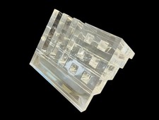 Vintage Italian Modern MCM Space Age Lucite Pen Desk Organizer Rede Guzzini picture