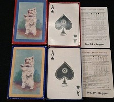 Rare 1930's Western Brand Bridge Cards Lot Of Two Decks picture