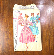 Simplicity 2126 Women's Dress Sewing Pattern Vintage Original picture