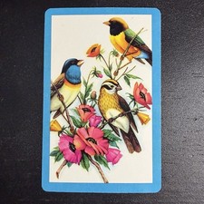 VTG Colorful Songbird Single Swap Playing Card picture