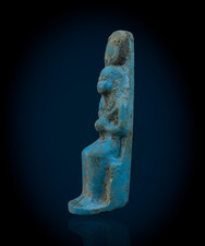 Rare Authentic Ancient Egyptian Antique Hathor Goddess Stone Statue Figure BC picture